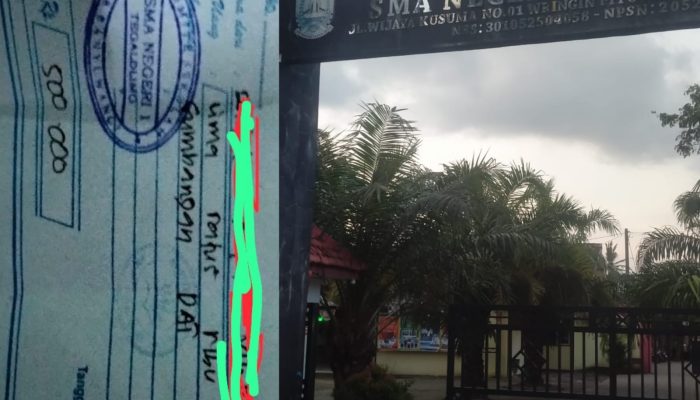 Dugaan SMAN 1 Tegaldlimo Abaikan Larangan Wisuda Tarikan rp 500.000 (Lima Ratus Ribu Rupiah).