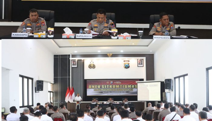 Tingkatkan Layanan, Polresta Banyuwangi Gelar Evaluasi Kinerja