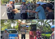 Polresta Banyuwangi Peduli Dengan Bagikan Nasi Kotak untuk Warga