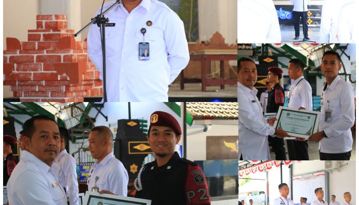 Berkontribusi dalam Penggagalan Upaya Penyelundupan Narkoba, Lima Pegawai Lapas Banyuwangi Terima Penghargaan dari Kalapas