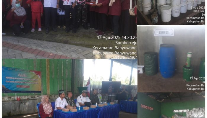 Mini Launching Pusat Layanan Terpadu Sampah Rumah Tangga (Pusat Latsar Sampah) TPS3R di Sumberrejo Banyuwangi