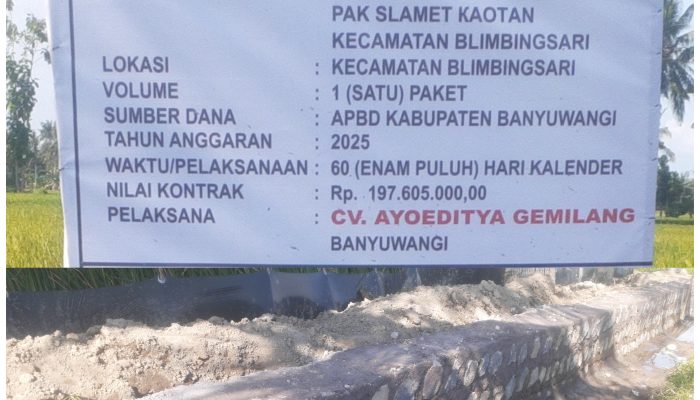 Dugaan Ambruknya Proyek Irigasi Pengairan Yang sudah Diperbaiki, Masyarakat Kaotan Menjadi Tenang dan Terima Kasih.