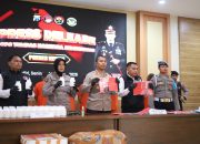 Polres Kediri Berhasil Amankan 16 Tersangka 98,48 gram Sabu dan Ratusan Ribu Okerbaya