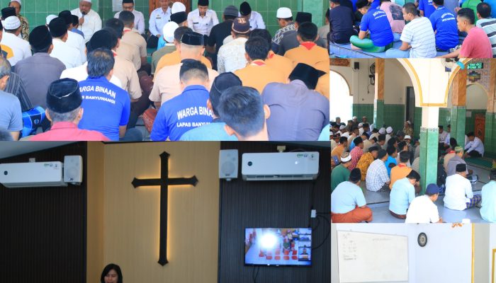 Petugas dan Warga Binaan Lapas Banyuwangi Kompak Gelar Doa Bersama untuk Keselamatan Negeri