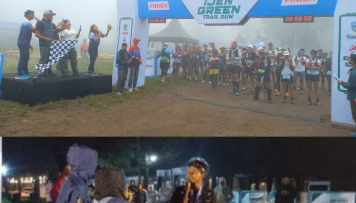 378 Pelari Mancanegara dan Berbagai Kota di Indonesia Ramaikan Ijen Green Trail di Banyuwangi