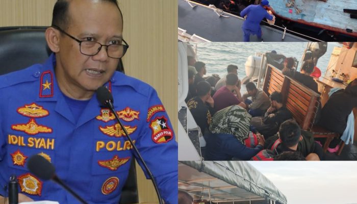 Polairud Gagalkan Penyelundupan 29 PMI Ilegal di Perairan Tanjung Balai