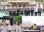 Kapolresta Banyuwangi Anugerahkan Kenaikan Pangkat Pengabdian.