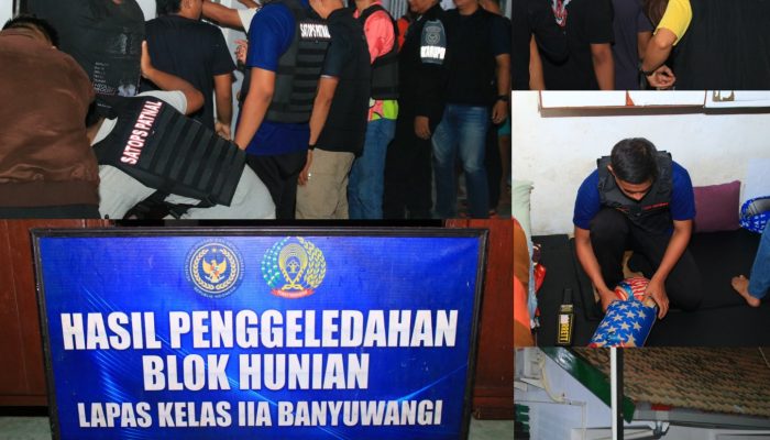 Kamar Hunian Warga Binaan Lapas Banyuwangi Digeledah, Pastikan Bebas dari Barang Terlarang