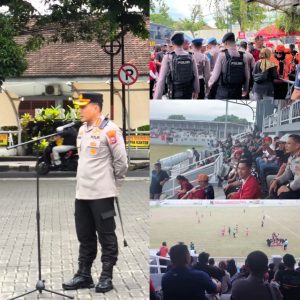 Polresta Banyuwangi Hadirkan Rasa Aman di Tengah Semangat Sepak Bola Tarkam.
