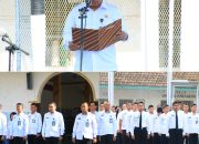 Warga Binaan Lapas Banyuwangi Ikuti Upacara Hari Kesaktian Pancasila, Kalapas: Momentum Perkuat Ideologi Pancasila.