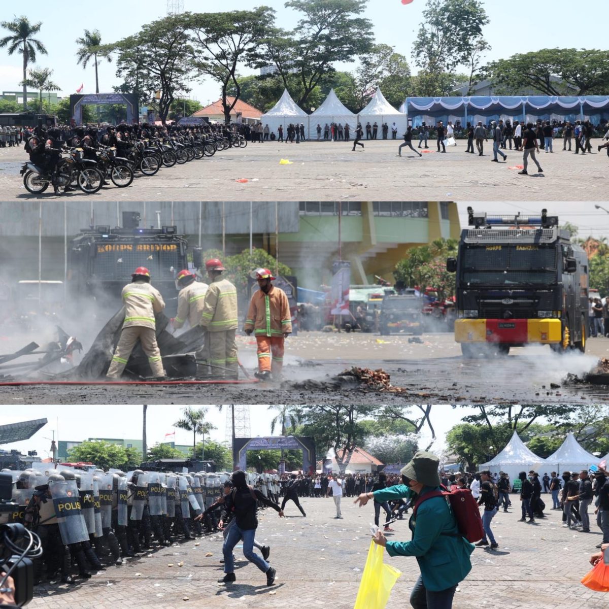 Polda Jatim Gelar Simulasi Sispamkota Pastikan Kesiapan Personel Hadapi Gangguan Kamtibmas.