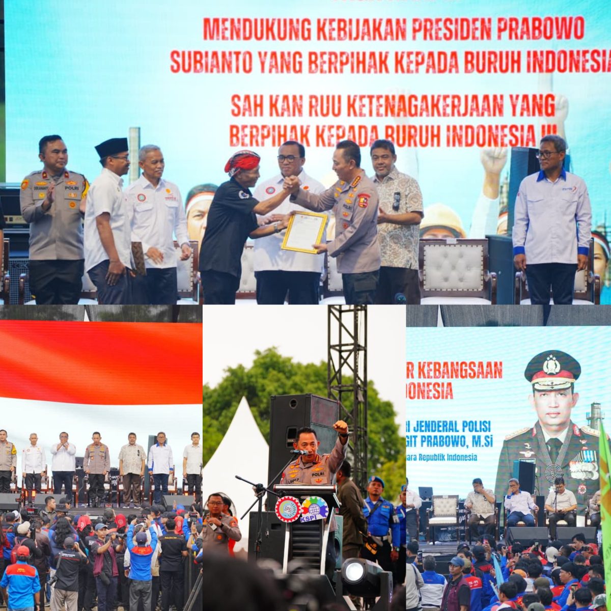 Dukung Program Pemerintah, Kapolri: Buruh dan Polri Bersinergi Jaga Stabilitas Kamtibmas