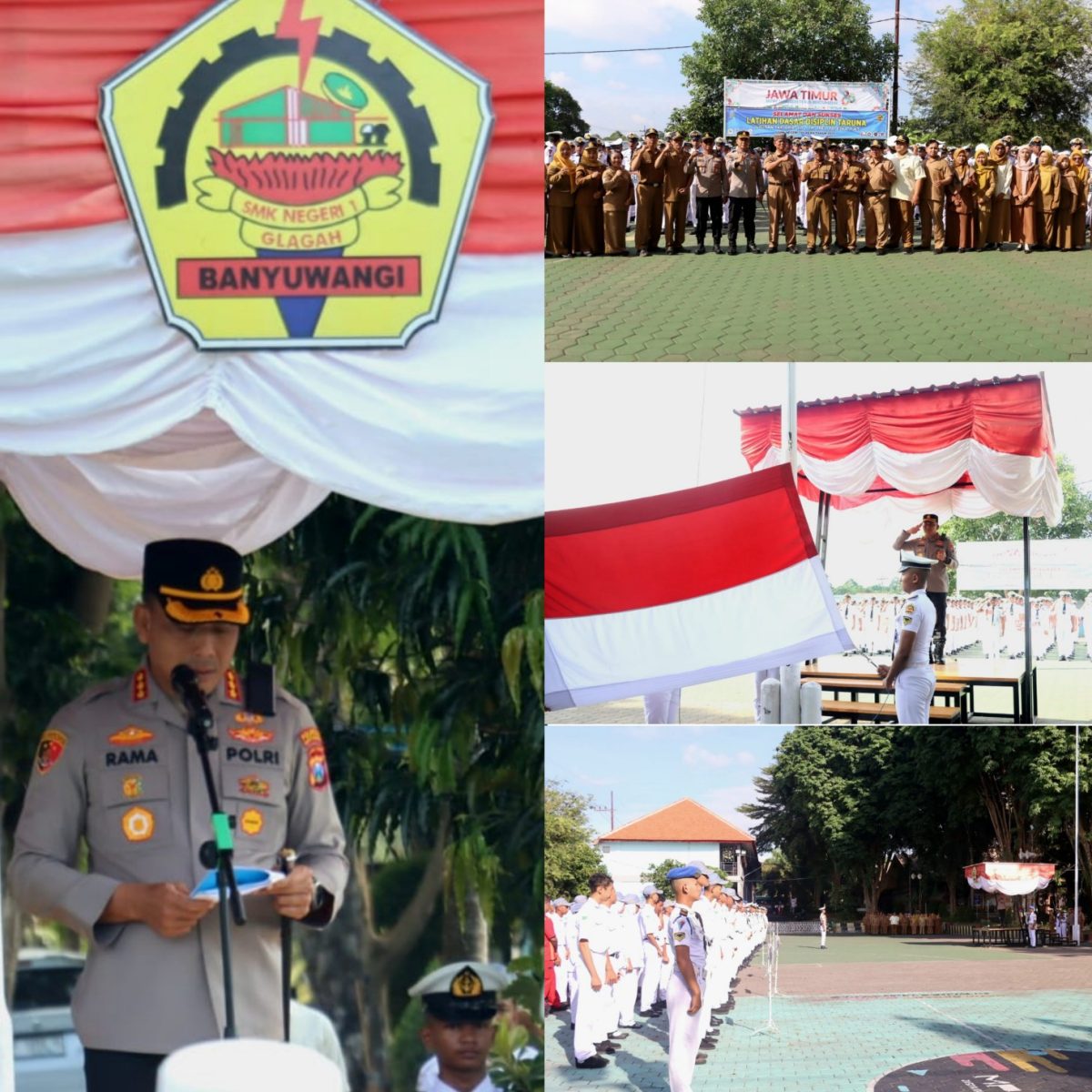 Police Goes To School; Kapolresta Banyuwangi Ajak Pelajar Jadi Generasi Emas Tertib Hukum dan Anti Hoaks.
