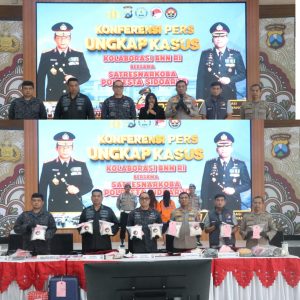 Polresta Sidoarjo Berhasil Gagalkan Penyelundupan 8,2 Kilogram Sabu.