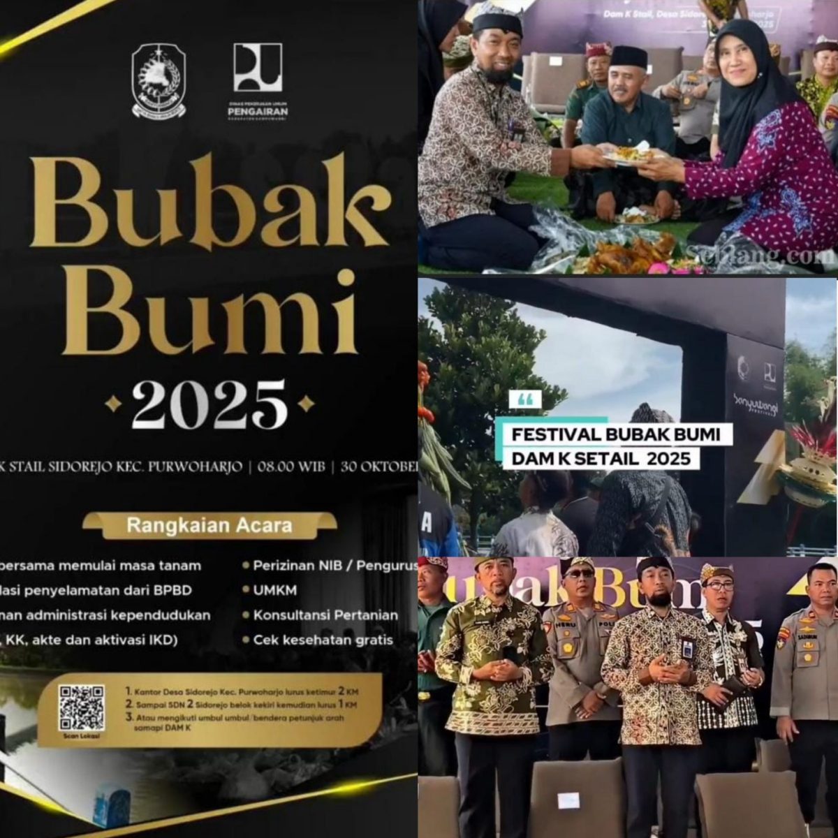 Tradisi Bubak Bumi 2025, Dinas PU Pengairan Banyuwangi Perkuat Sinergi dengan Petani dan Hadirkan Kolaborasi Lintas Instansi.