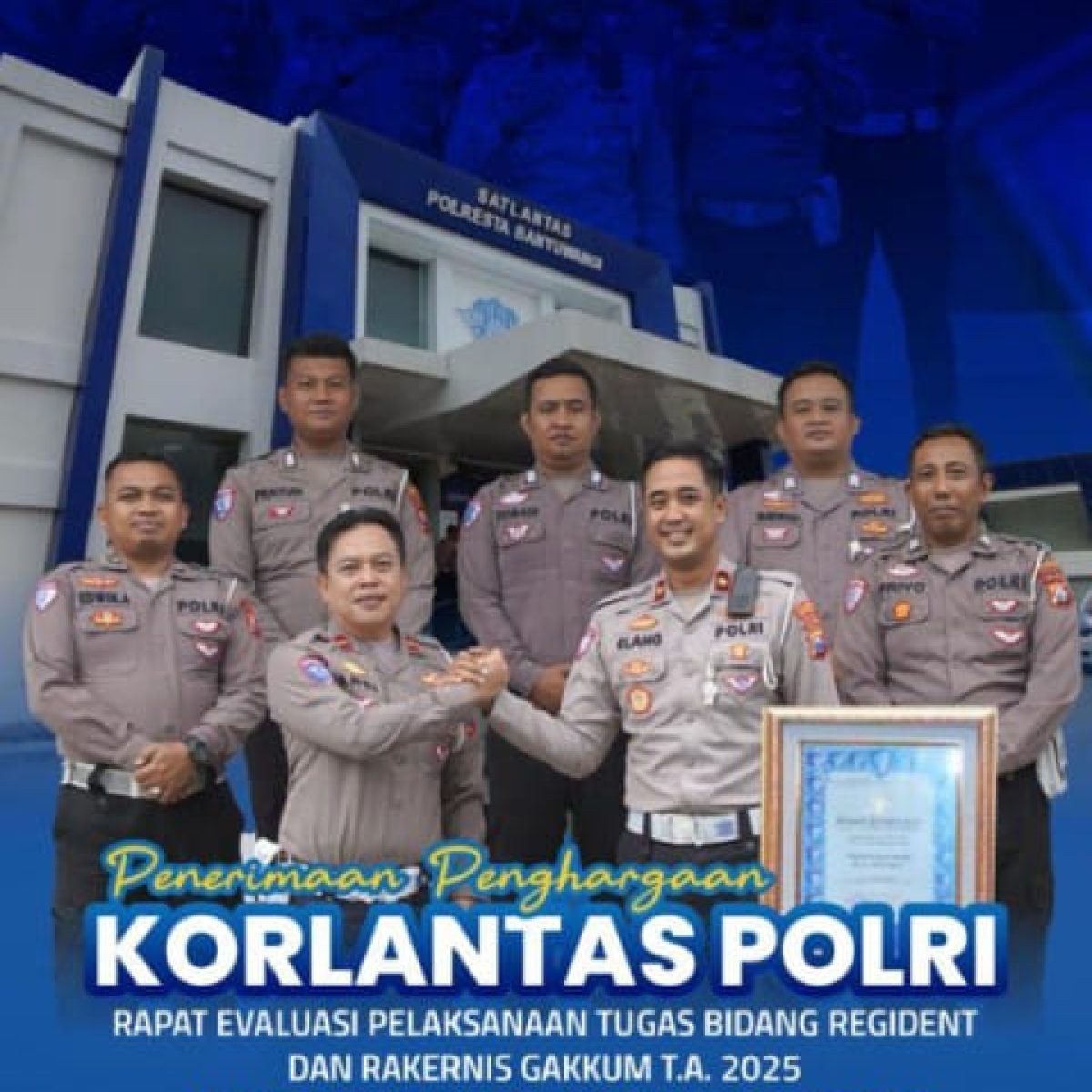 Satlantas Polresta Banyuwangi Mendapatkan Prestasi Gemilang di Tingkat Kesatuan. 