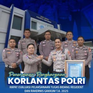 Satlantas Polresta Banyuwangi Mendapatkan Prestasi Gemilang di Tingkat Kesatuan. 
