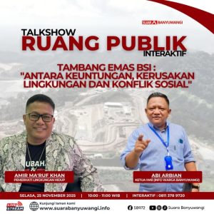 Talkshow “Ruang Publik” Bongkar Fakta Tambang Emas BSI: Untung atau Buntung???.