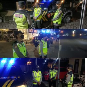 Jajaran Polsek Kabat Gelar Patroli Skala Besar, Ciptakan Situasi Kondusif.