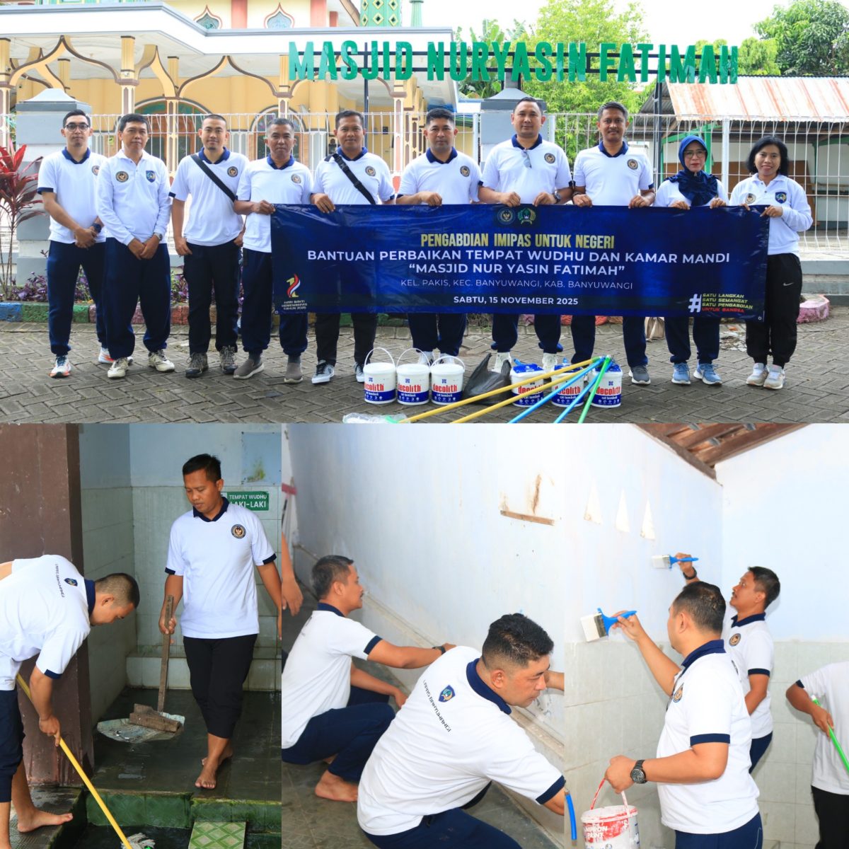 Pengabdian Imipas untuk Negeri’. Program ini Diwujudkan Melalui Kegiatan Bakti Sosial.