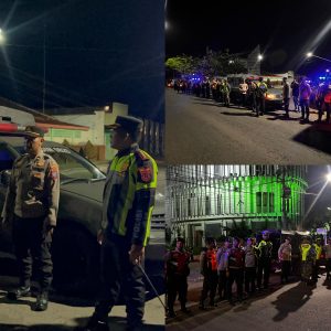 Polresta Banyuwangi Gelar Patroli Gabungan Skala Besar TNI–Polri, Amankan Malam Akhir Pekan.