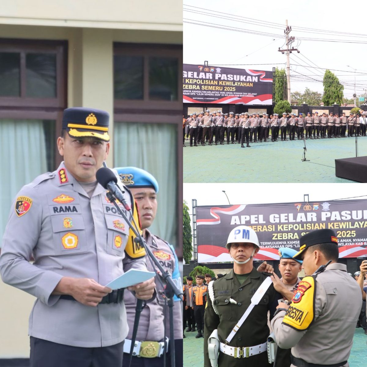 Polresta Banyuwangi Gelar Pasukan Operasi Zebra Semeru 2025: Keselamatan Berlalu Lintas Jadi Prioritas Utama.