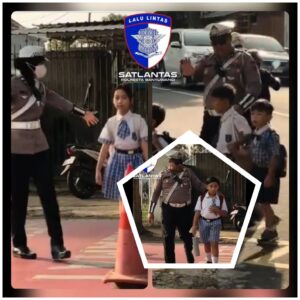 Sat Lantas Polresta Banyuwangi Gelar Pengaturan Pagi di Titik Rawan Kecelakaan, Fokus Lindungi Anak Sekolah dalam Rangka Ops Zebra Semeru 2025.