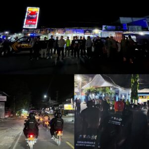 Polresta Banyuwangi Gelar Patroli Skala Besar untuk Amankan Malam Akhir Pekan.