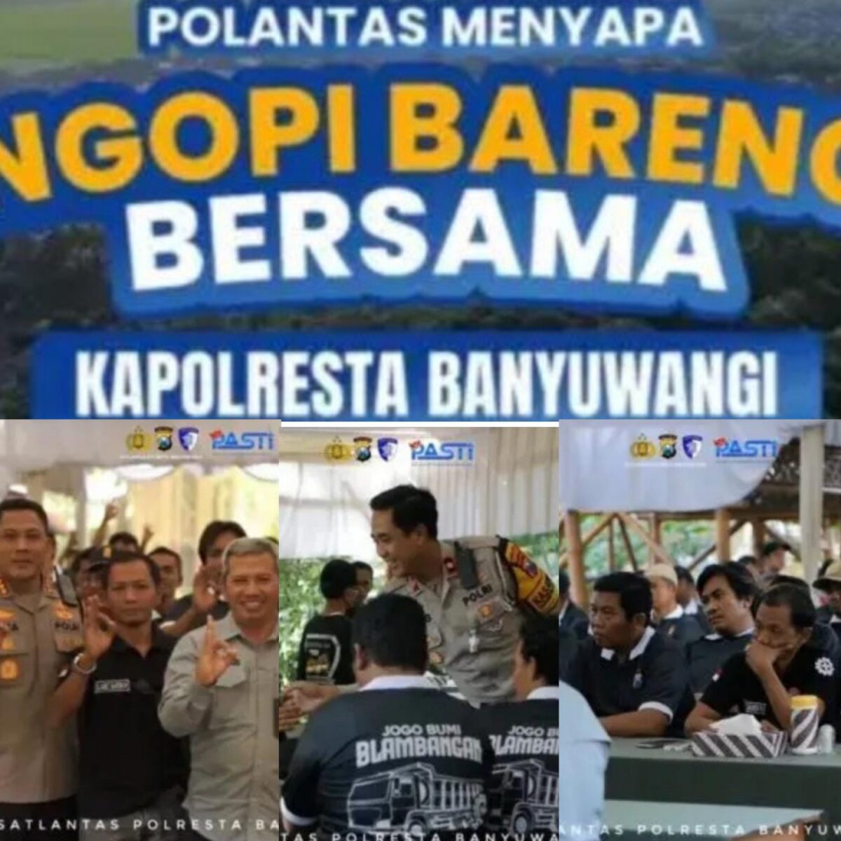Polantas Menyapa: Kapolresta Banyuwangi Ngopi Bareng Sopir, Ajak Jaga Keselamatan di OPS Zebra Semeru 2025.