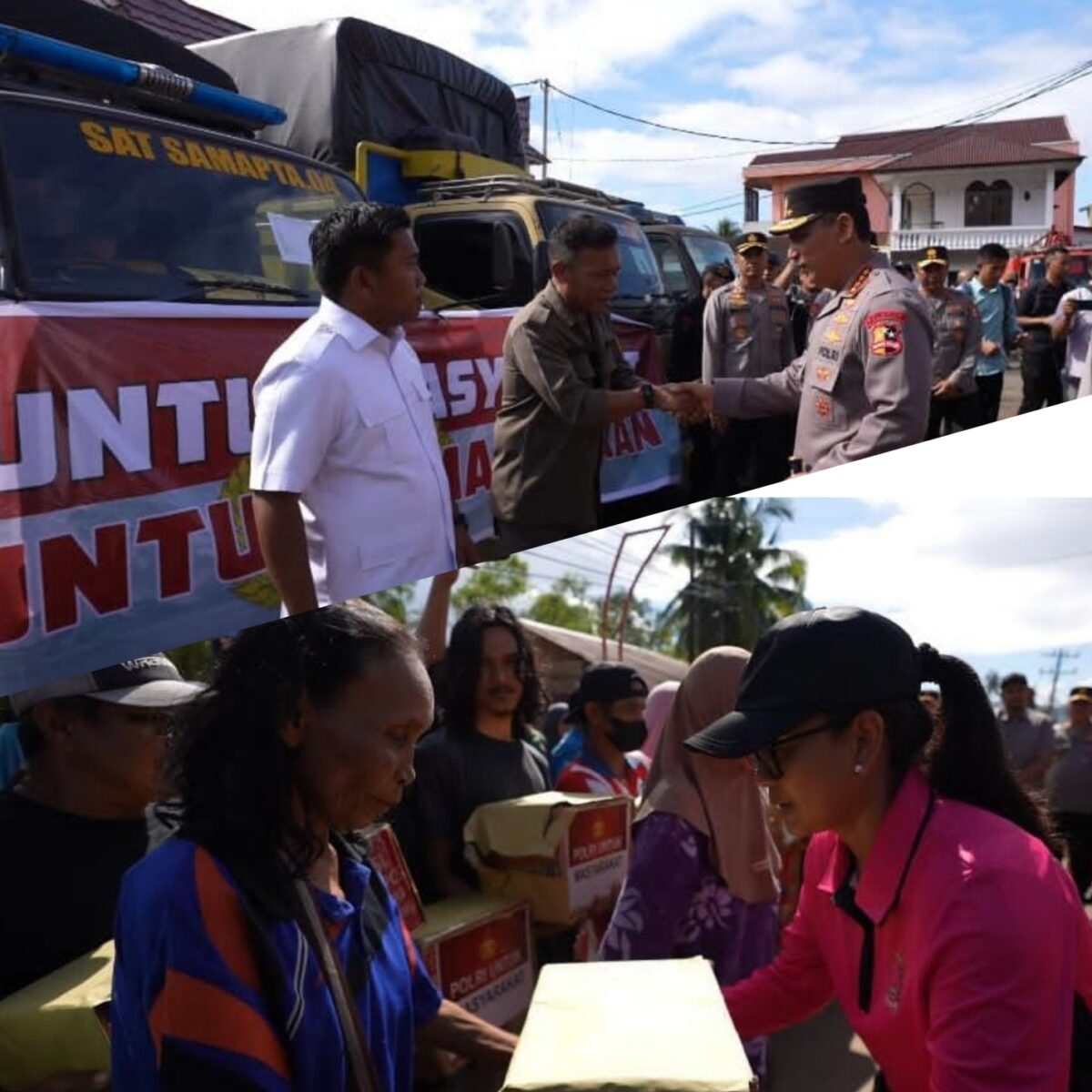 Kapolri dan Ketua Umum Bhayangkari Tinjau Udara Dampak Banjir Longsor Sumut, Pastikan Percepatan Bantuan untuk Warga.