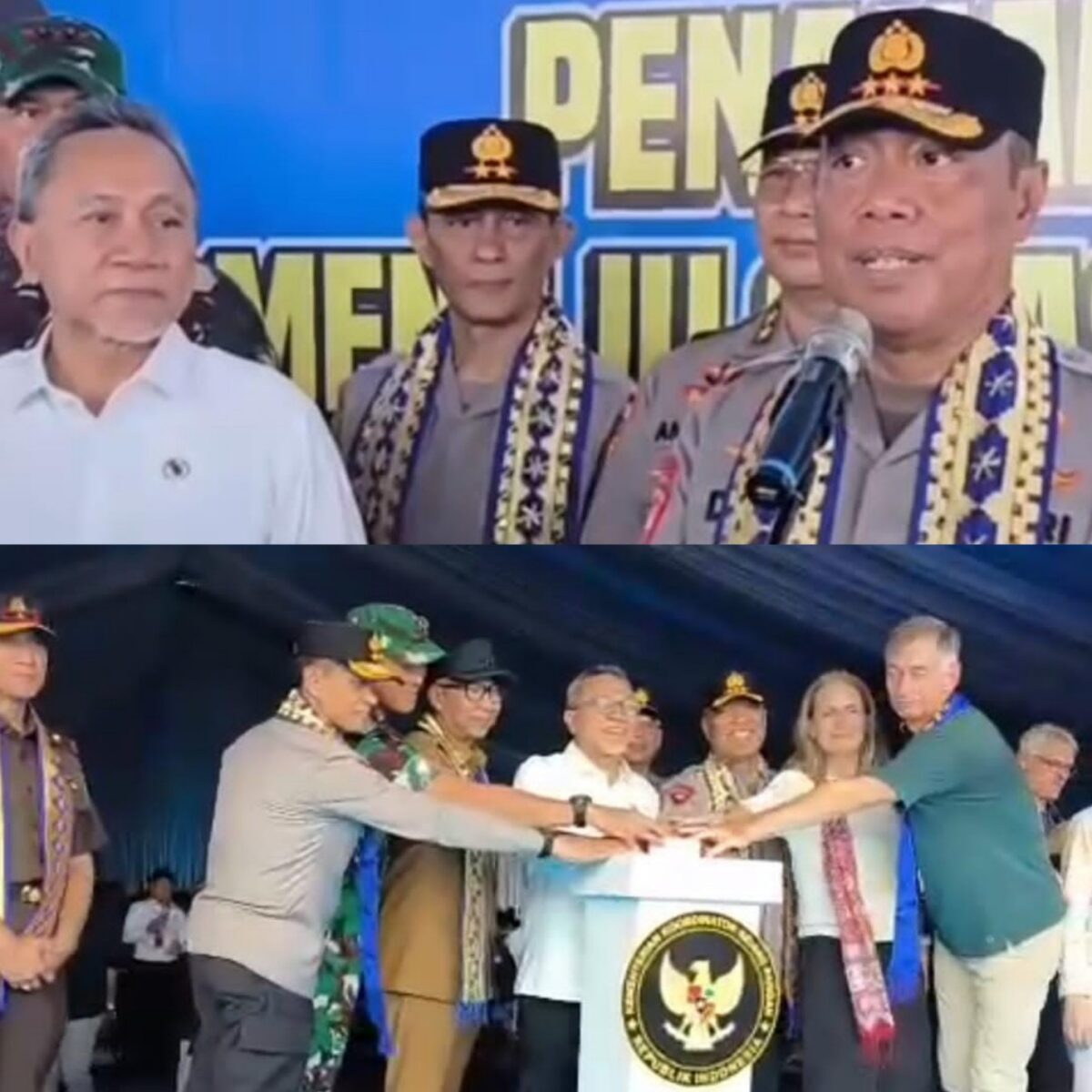 Polri Perkuat Ketahanan Pangan Nasional: Wakapolri Bersama Menko Pangan Tanam Jagung di Lampung Selatan.