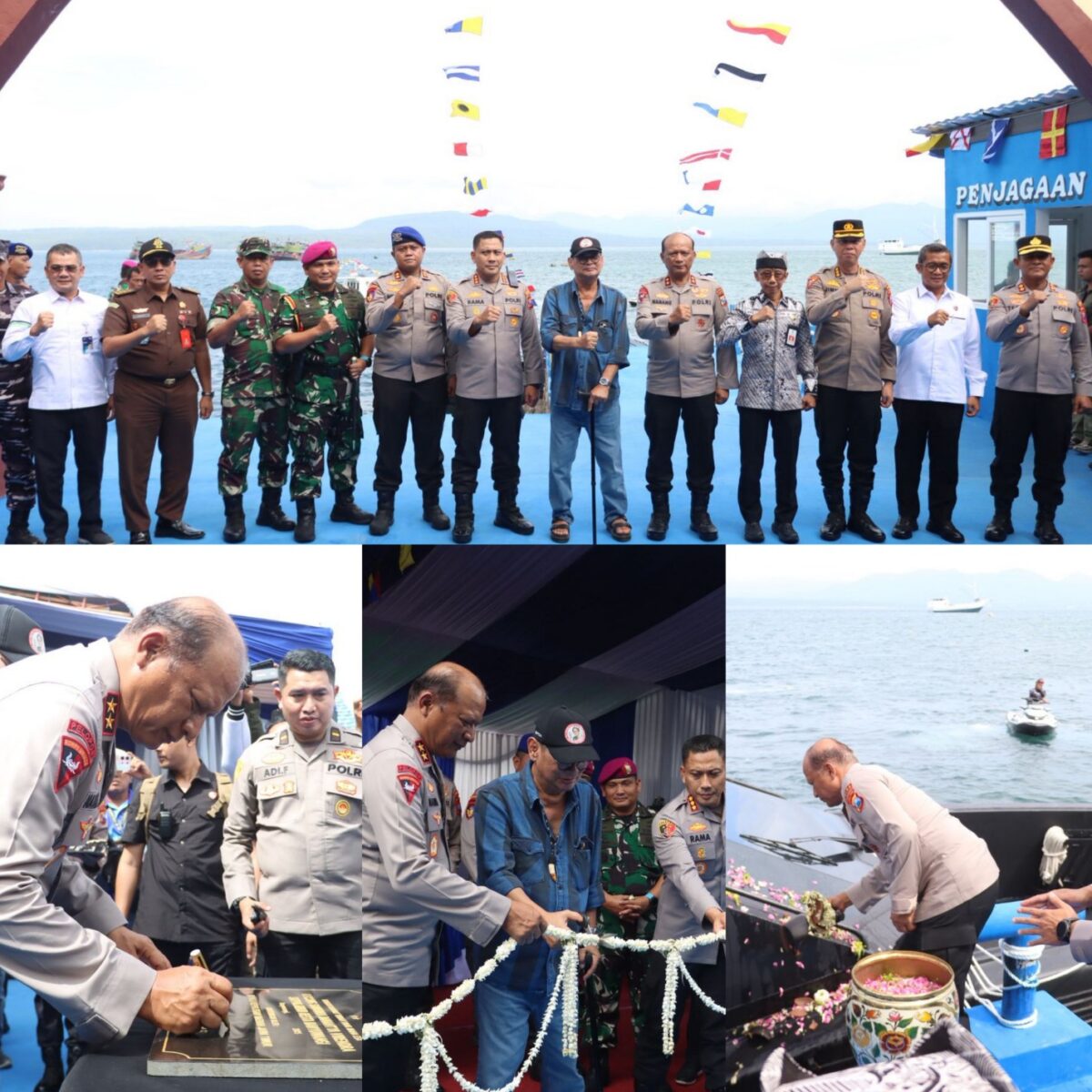 Perkuat keamanan Maritim; Kapolda Jatim Resmikan Dermaga dan Kapal Cepat Satpolairud Polresta Banyuwangi.