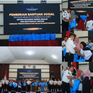 Lapas Kelas IIA Banyuwangi, Menunjukkan Eksistensinya dalam Wujud Nyata Kepedulian Sosial.