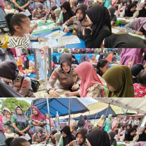 Trauma Healing Polri, Dukungan Psikologis bagi Anak Korban Banjir Bandang di Padang Pariaman.