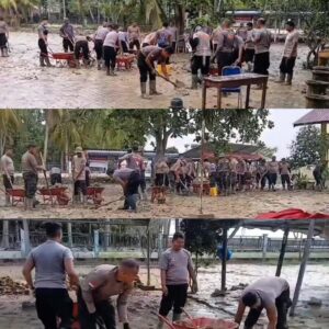 Gerak Cepat dalam Pemulihan Pascabencana, Polri Pastikan Sekolah di Aceh Utara Siap Digunakan.