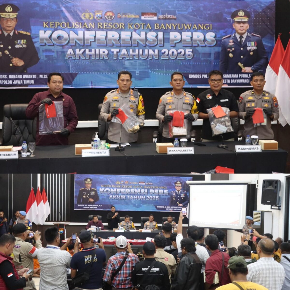 Polresta Banyuwangi Selesaikan 1.281 Perkara Sepanjang Tahun 2025.