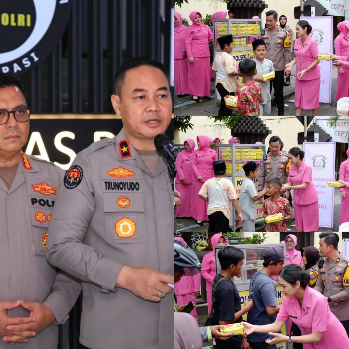 Jajaran Polresta Sidoarjo Bersama Bhayangkari Awali Tahun Dengan Aksi Sosial.