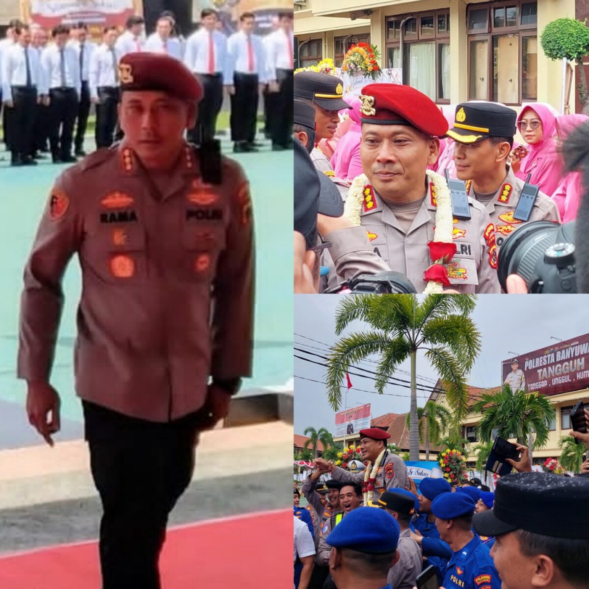 Momen Haru Perpisahan Kapolresta Banyuwangi, Kombes Pol Rama : Terima Kasih Masyarakat Osing.