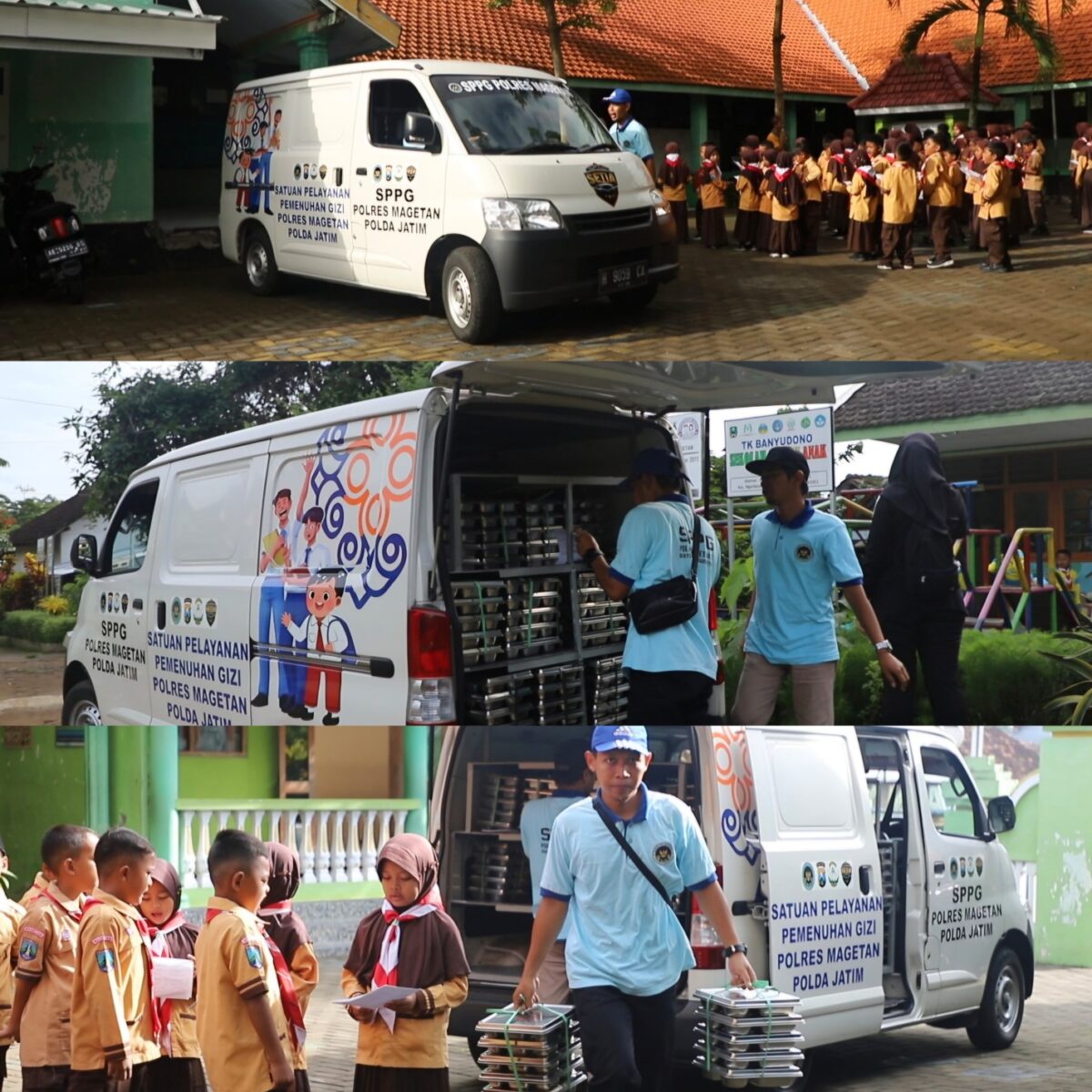 Awal Tahun 2026, 3 SPPG Polres Magetan Kembali Salurkan Program MBG.