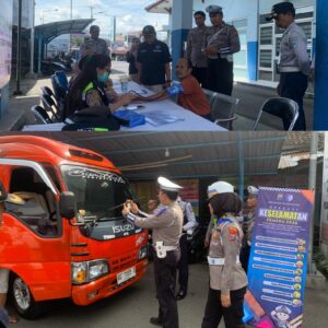 Layanan Kesehatan Gratis, Aksi Simpatik Polres Blitar Edukasi Pengguna Jalan di Ops Keselamatan Semeru.