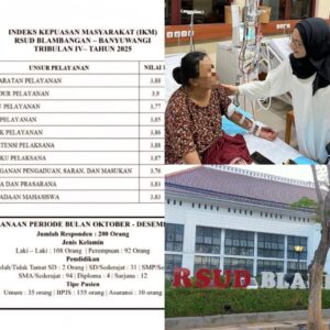 Bukti Nyata Pelayanan Profesional, RSUD Blambangan Sabet Predikat Sangat Baik