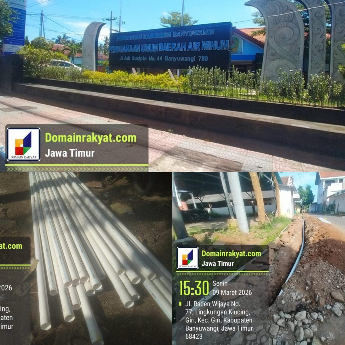 Proyek Pipa “Siluman” di Giri Banyuwangi Disorot Tanpa Papan Informasi, Inisial WRS Bungkam!!!!.