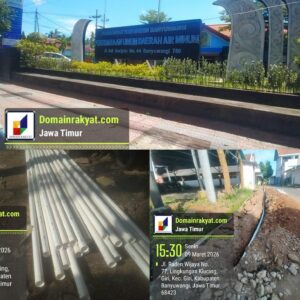Proyek Pipa “Siluman” di Giri Banyuwangi Disorot Tanpa Papan Informasi, Inisial WRS Bungkam!!!!.