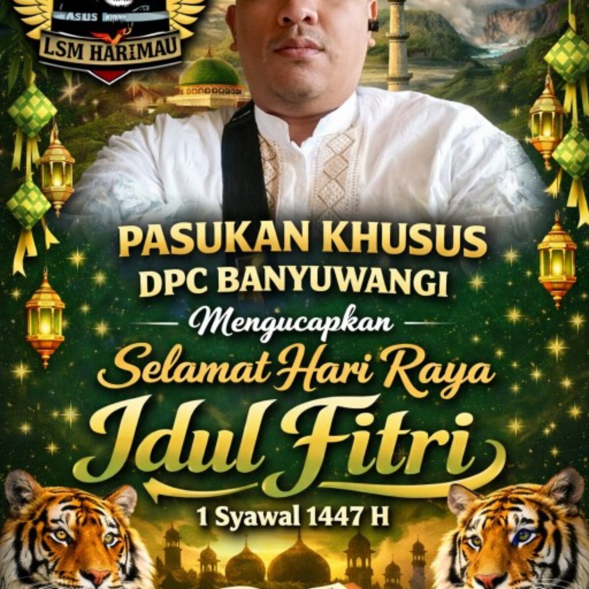 LSM Harimau DPC Banyuwangi Gaungkan Semangat Idul Fitri 1447 H: Momentum Suci Pererat Persatuan dan Silaturahmi