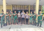 Koramil 1011-02/Kapuas Hilir Grebek Polsek Kapuas Hilir di Hari Bhayangkara Ke-78