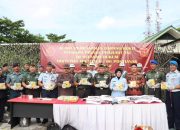 Pangdam Tanjungpura Bersama Orjen TNI Musnahkan Barang Bukti Sabu 21,028 Kg di Otmil II-06 Pontianak