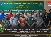 Kodim 1016/Palangka Raya Gelar komsos Antisipasi Dampak Perubahan Iklim