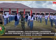 Babinsa Koramil 1016-03/Sepang Laksanakan Seleksi Paskibra di Tingkat Kecamatan Mihing Raya