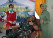 Sambut HUT Kodam XII/TPR ke 66,Kodim 1019/Katingan Gelar Bakti Sosial Donor Darah