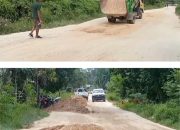 Aksi Nyata PT. Bina Sarana Sawit Utama Perbaiki Jalan Rusak di Kapuas Tengah